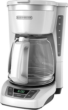 BLACK+DECKER 12-Cup Programmable Coffeemaker, CM1160W