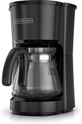 BLACK+DECKER 5-Cup Coffeemaker, Black, CM0700BZ