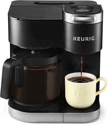 Single Serve, and 12-Cup Carafe Drip Coffee Brewer,By Keurig K-Duo Coffee Maker
