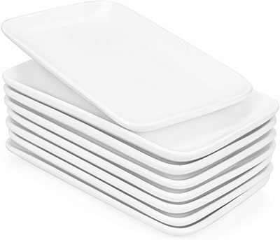 Foraineam Set of 8 Pieces Rectangular Porcelain Platters