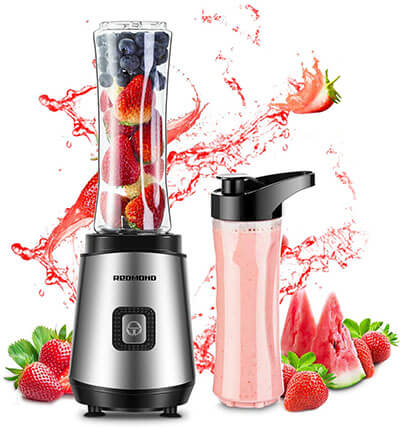 REDMOND Personal Blender 20 oz. Countertop Smoothie Blender 20000 RPM 300W