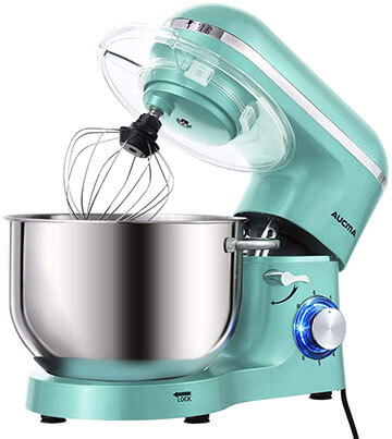 Aucma Stand Mixer 660W 6-Speed Tilt-Head Food Mixer