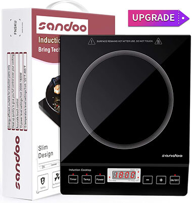 Sandoo Induction Electric Burner Stove, 1800 watts