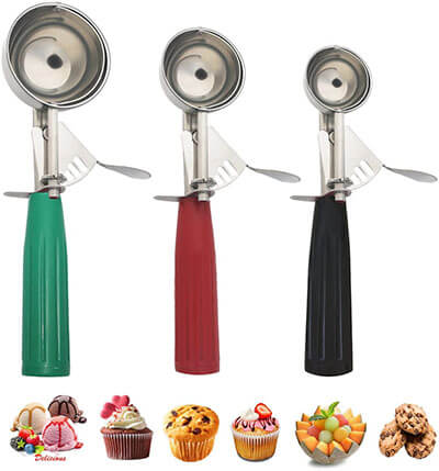 Saebye Ice Cream Scoop with Trigger, Cookies Scoop Set