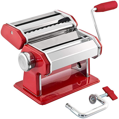 GOURMEX Stainless Steel Manual Pasta Maker