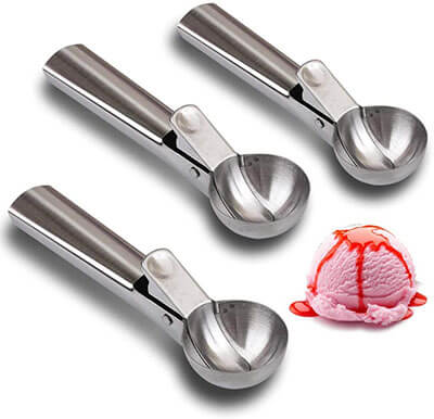 Cozihom Stainless Steel Ice Cream Scoop