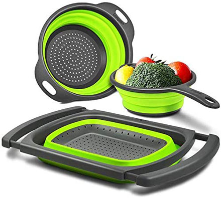 Longzon Collapsible Silicone Colander