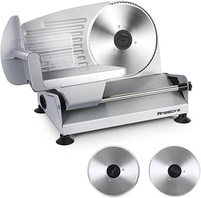 Anescra 200W Electric Deli Food Slicer 