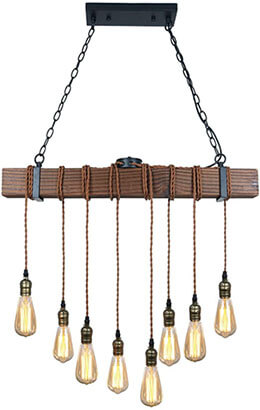 Unitary Brand Multi-Pendant Light with 8 E26 Sockets