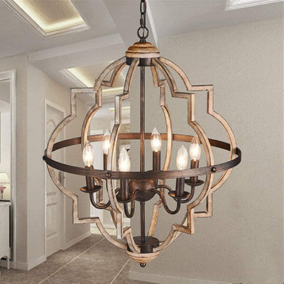 TZOE Orb 6-Light Chandelier