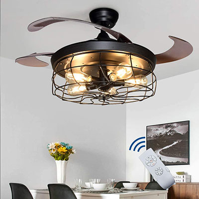 DLLT Ceiling Fan with Lights-42"