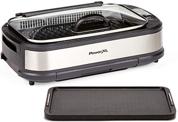 PowerXL Smokeless Grill with Tempered Glass Lid